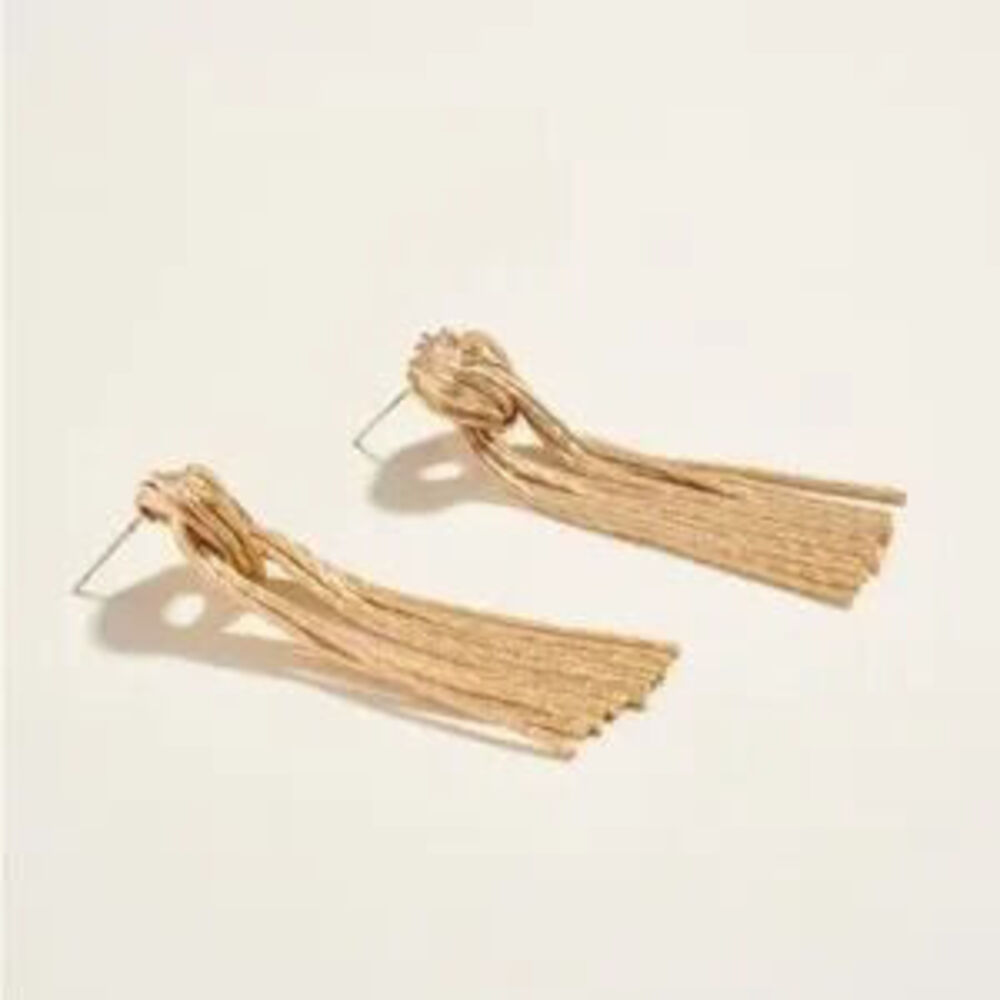 Fringe Drop Earrings (1108) - Picture 3 of 3